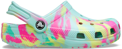 Kids' Classic Marbled Clog - Aquamarine / Multi