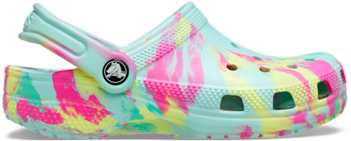 Kids' Classic Marbled Clog - Aquamarine / Multi