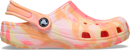 Kids' Classic Marbled Clog - Guava / Multi