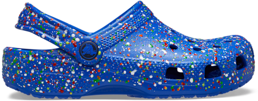 Kids’ Classic Splatter Paint Clog - Blue Bolt