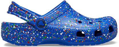 Kids’ Classic Splatter Paint Clog - Blue Bolt