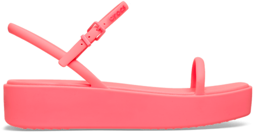 Miami Platform Y Strap Sandal - Guava