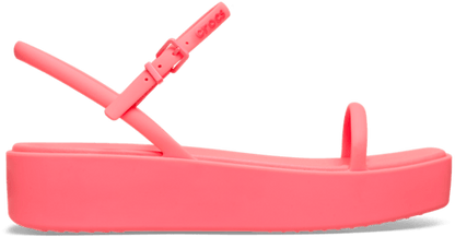 Miami Platform Y Strap Sandal - Guava