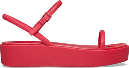 Miami Platform Y Strap Sandal - Court Red