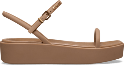 Miami Platform Y Strap Sandal - Milk Chocolate