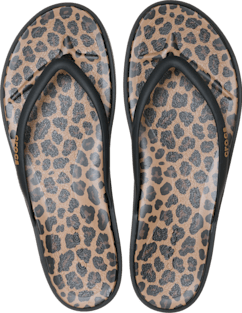 Miami Round Toe Animal Flip - Black/Sepia/Leopard