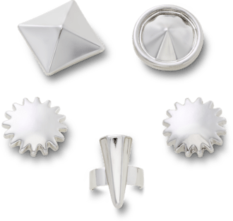 Sandal C Charms Silver Edgy 5 Pack