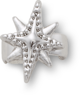 Silver Star Sandal C Charm