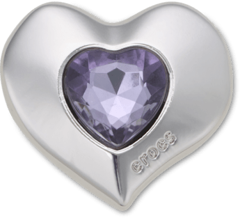 SilverandPurple SMT Gem Heart