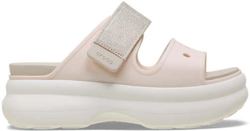 Soho Two Strap Shimmer Sandal - Peach Ice/Frappé/Chalk