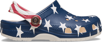 Toddler Classic American Flag Clog - Chalk/Multi