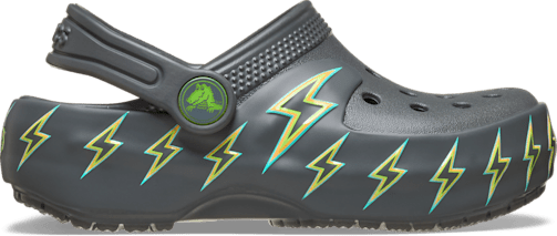 Toddler Classic Bolt Lights Clog - Carbon