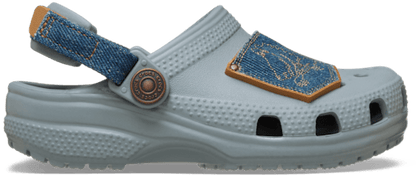 Toddler Classic Denim Adjustable Backstrap Clog - Concrete