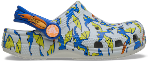 Toddler Classic Dragon Graphic Clog - Atmosphere