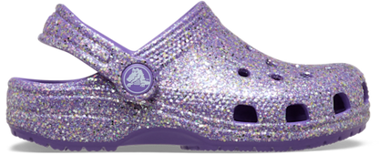 Toddler Classic Fantasy Glitter Clog - Purple
