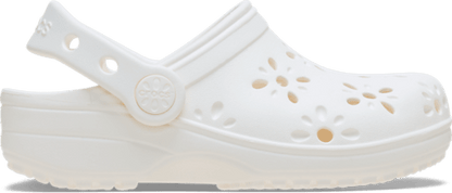 Toddler Classic Floral Cut-Out Clog - Chalk