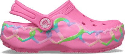 Toddler Classic Heart Lights Clog - Pink Lemonade