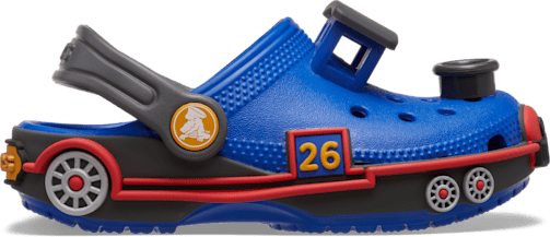Toddler Classic IAM Train Clog - Blue Bolt/Carbon