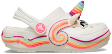 Toddler Classic IAM Unicorn Lights Clog - Chalk