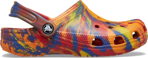 Toddler Classic Marbled Clog - Orange Zing / Multi
