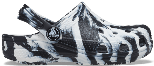 Toddler Classic Marbled Clog - Black / White