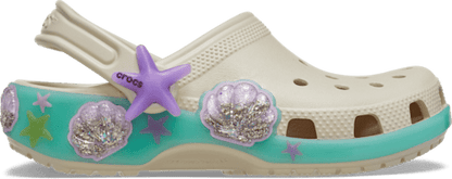 Toddler Classic Sea Sparkle Shaker Clog - Frappé