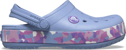 Toddler Crocband Glow Confetti Band Clog - Blue Haze/Multi