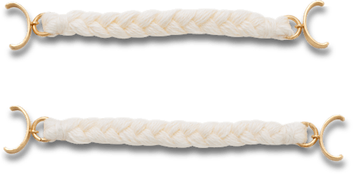 White Woven Sandal Chain 2 Pack