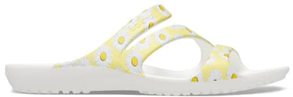 Kadee II Leopard Sandal - White / Yellow Daisy