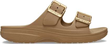Women’s Metallic Buckle Saturday Sandal - Sepia