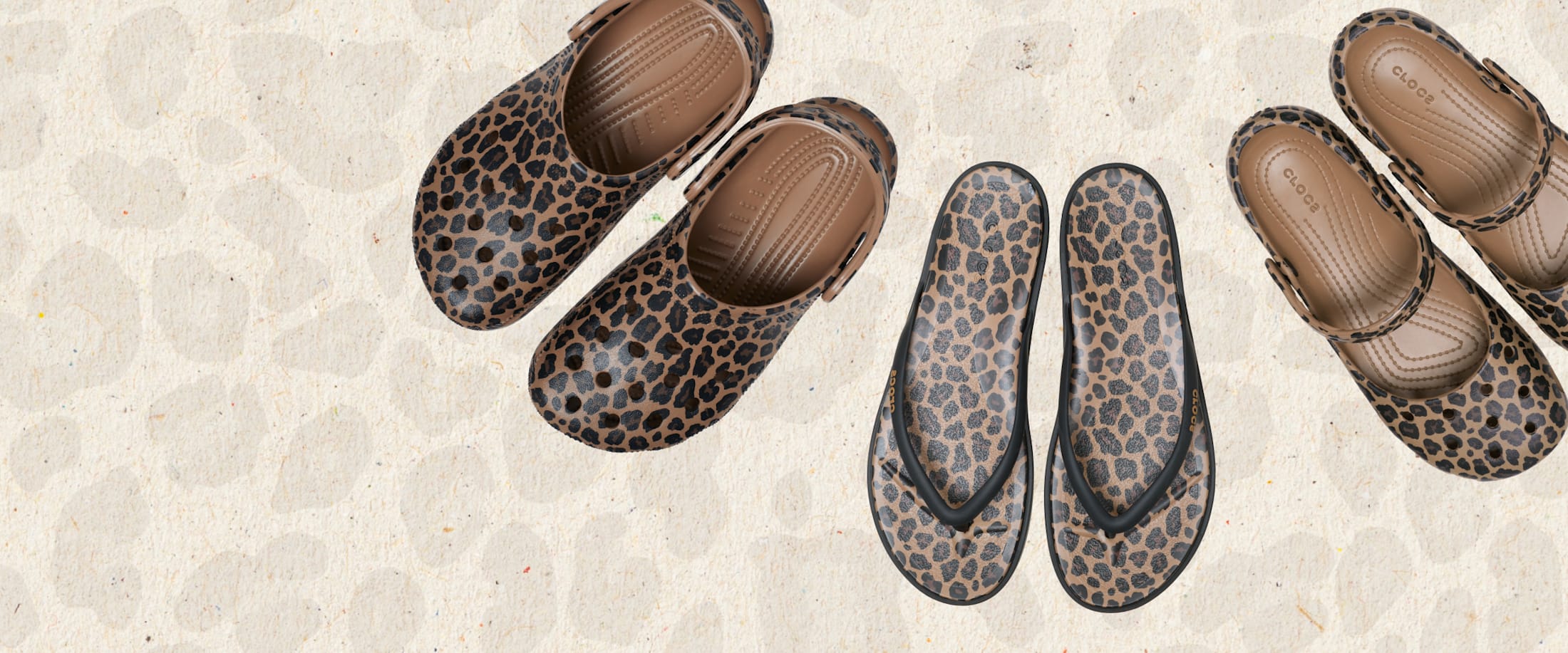 Animal print Crocs footwear